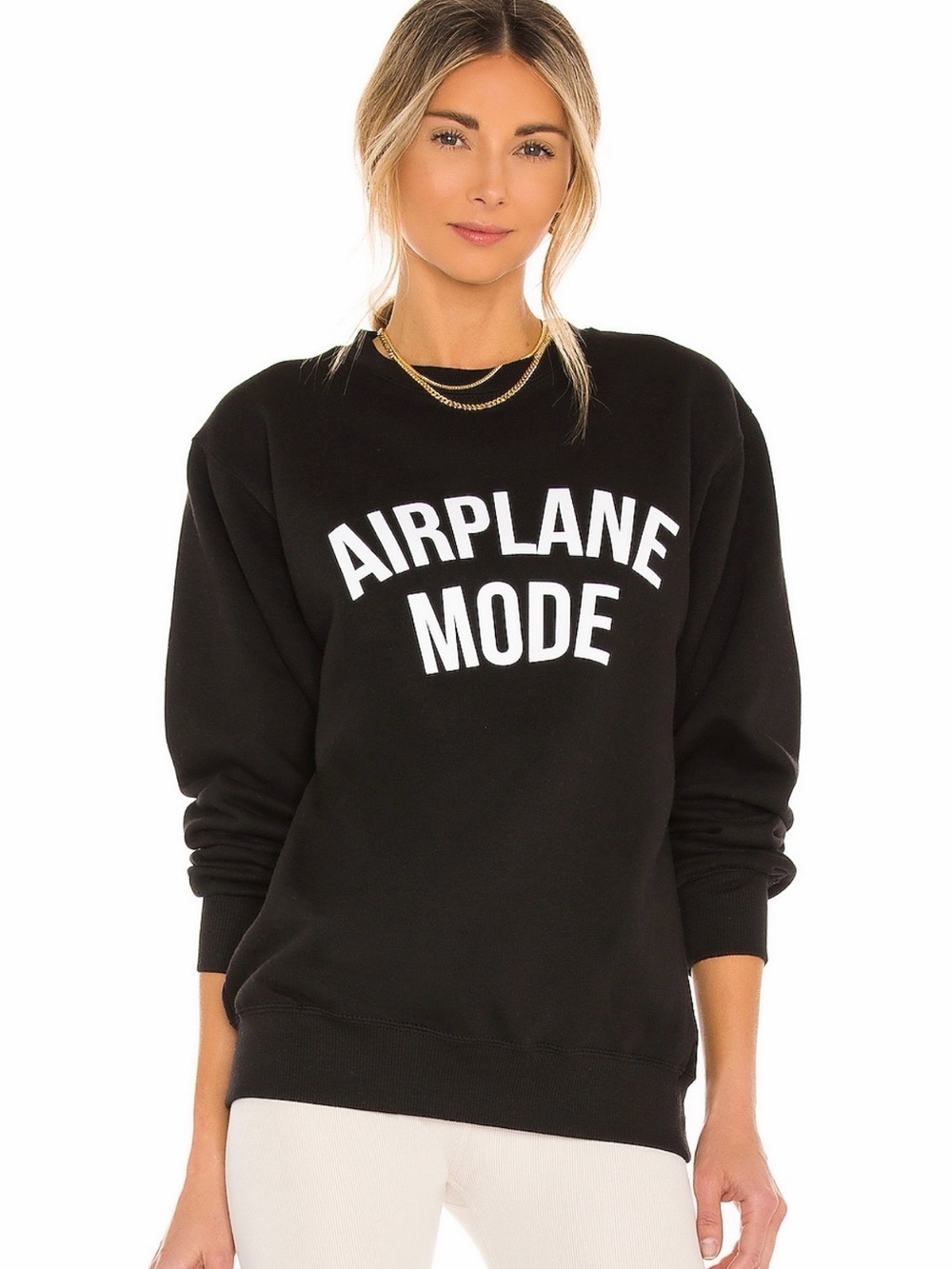 DEPARTURE Airplane Mode Sweatshirt in Black REVOLVE size M